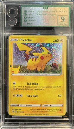 Pokemon Card. Pikachu SWSH039 Holo Promo Sword & Shield