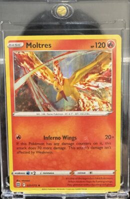 Pokemon Card. Moltres (Cosmos Holo) 021/172 Miscellaneous Cards & Products