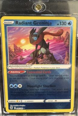 Pokemon Card. Radiant Greninja Radiant Rare SWSH10: Astral Radiance