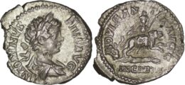 2166 Roman Imperial. Caracalla (AD 198-217). AR Denarius. Rome. 203 AD