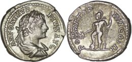 Roman Imperial. Caracalla (AD 198-217). AR Denarius. Rome. 205 AD