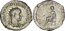 Roman Imperial. Trebonianus Gallus (AD 251-253). AR Antoninianus. Rome. 251-253 AD