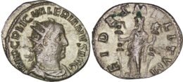2179 Roman Imperial. Valerian (AD 253-260). AR Antoninianus. Rome