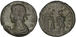 2184 Roman Imperial. Constans (AD 337-350). Æ Follis. Aquileia