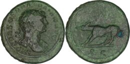 Roman Provincial. Trajan (AD 98-117). Æ Semis. Rome. After 109
