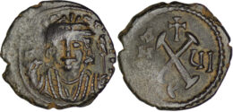Byzantine Empire. Maurice (582-602). Æ Dekanummium. Theoupolis (Antioch)
