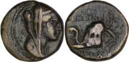 Seleucid of Syria. Antiochus IV Epiphanes (175-164 BC). Æ. Ptolemaïs (Ake) mint