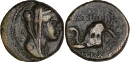 Seleucid of Syria. Antiochus IV Epiphanes (175-164 BC). Æ. Ptolemaïs (Ake) mint