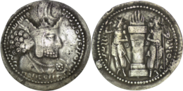 Sasanian Empire. Shapur I (240-270). AR Drachm. Mint I (Ctesiphon)