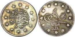 Ottoman Empire. Abdul Hamid II (1876-1909). AR Kurush. AH 1293// Year 17