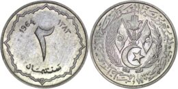 Algeria. 2 Centimes. 1383 (1964)