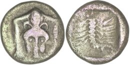 Caria. Mylasa. (Circa 450-400 BC). AR Hemiobol