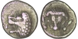 Caria. Mylasa. Hekatomnos. (392/1-377/6 BC). AR Hemiobol