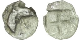 2266 Ionia. Phokaia. (Late 6th century BC). AR Tetartemorion