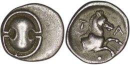 Tanagra. Boeotia. (387-374 BC). AR Obol