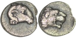 2290 Caria. Uncertain. (Circa 400-340 BC) Milesian standard.. AR Tetartemorion