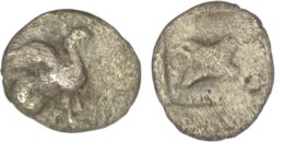 2292 Ionia. Teos. (Circa 5th Century BC). AR Obol