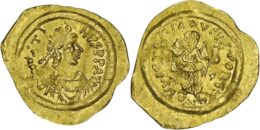 Byzantine Empire. Justin II (565-578). AV Tremissis. Constantinople