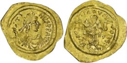 Byzantine Empire. Justin II (565-578). AV Tremissis. Constantinople