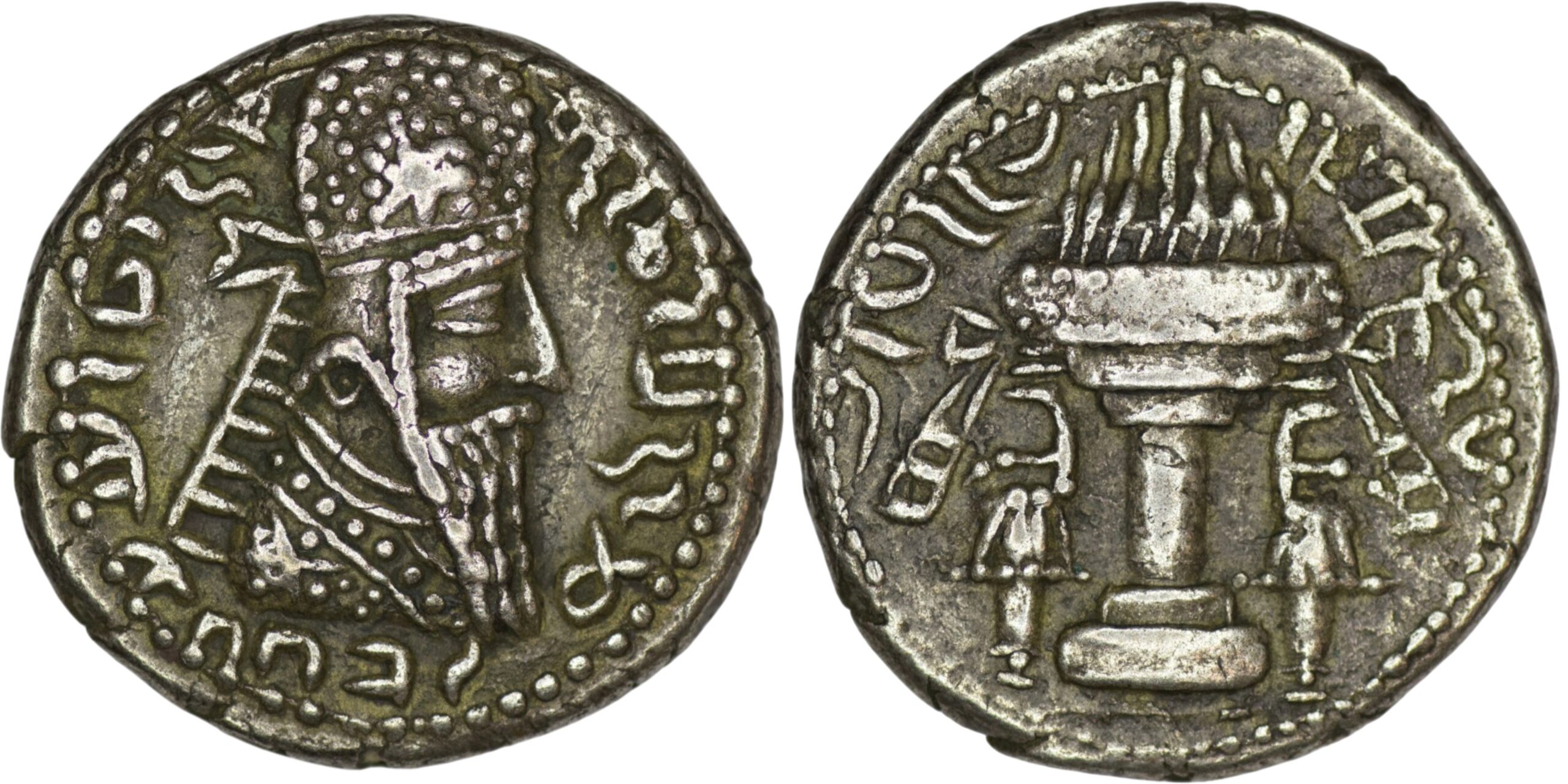 2308 Sasanian Empire. Ardashir I (224-240). BL Tetradrachm. Mint C (Ktesiphon)