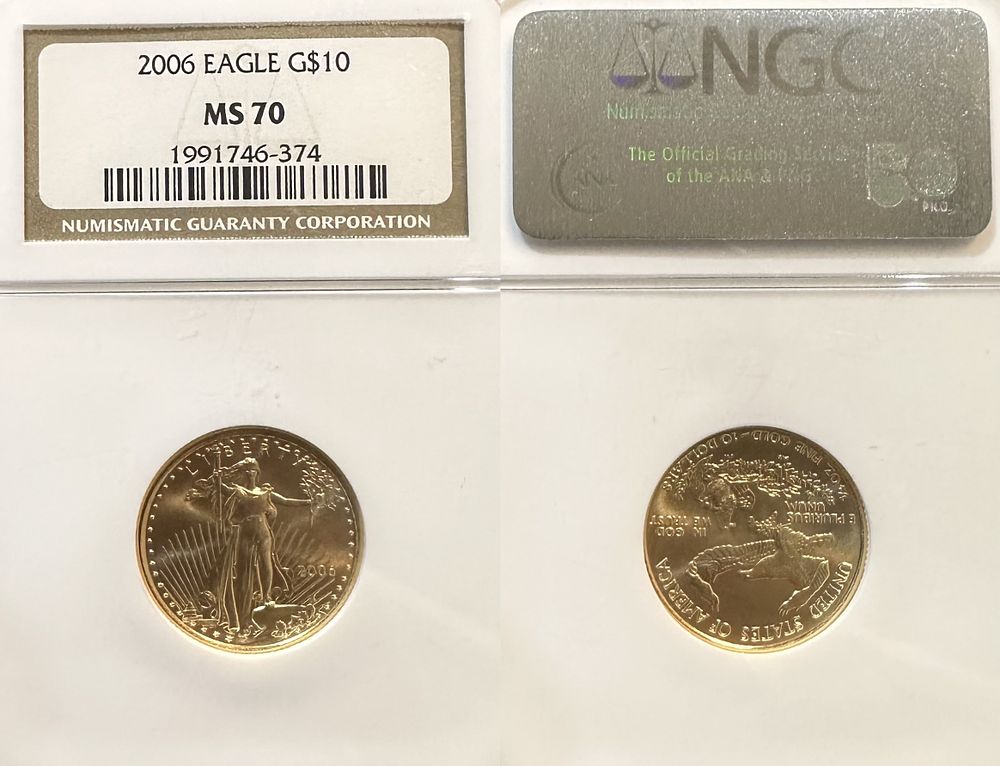 United States. Gold Eagle 10 Dollars. 2006