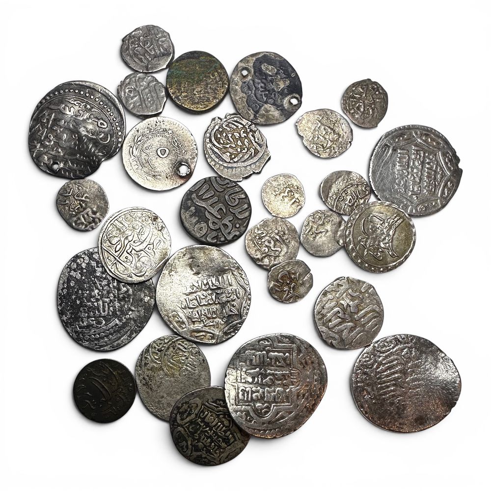 2340 Islamic. Lot of 27 coins mostly silver. Various properties