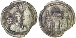 Sasanian Empire. Narseh (293-303 AD). AR Drachm