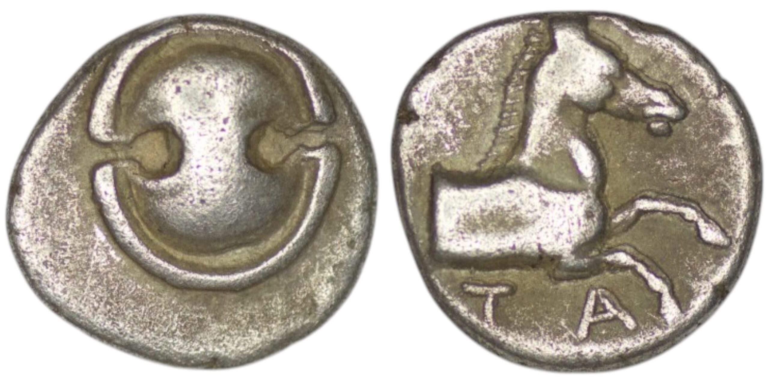 Tanagra. Boeotia. (387-374 BC). AR Obol