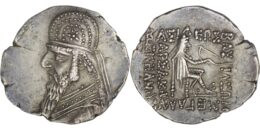 Parthian Empire. Mithradates II (c. 124-91 BC). AR Drachm. Rhagae