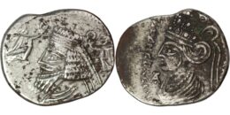 Parthian Empire. Phraataces and Musa (2 BC-AD 4 Drachm. Ekbatana