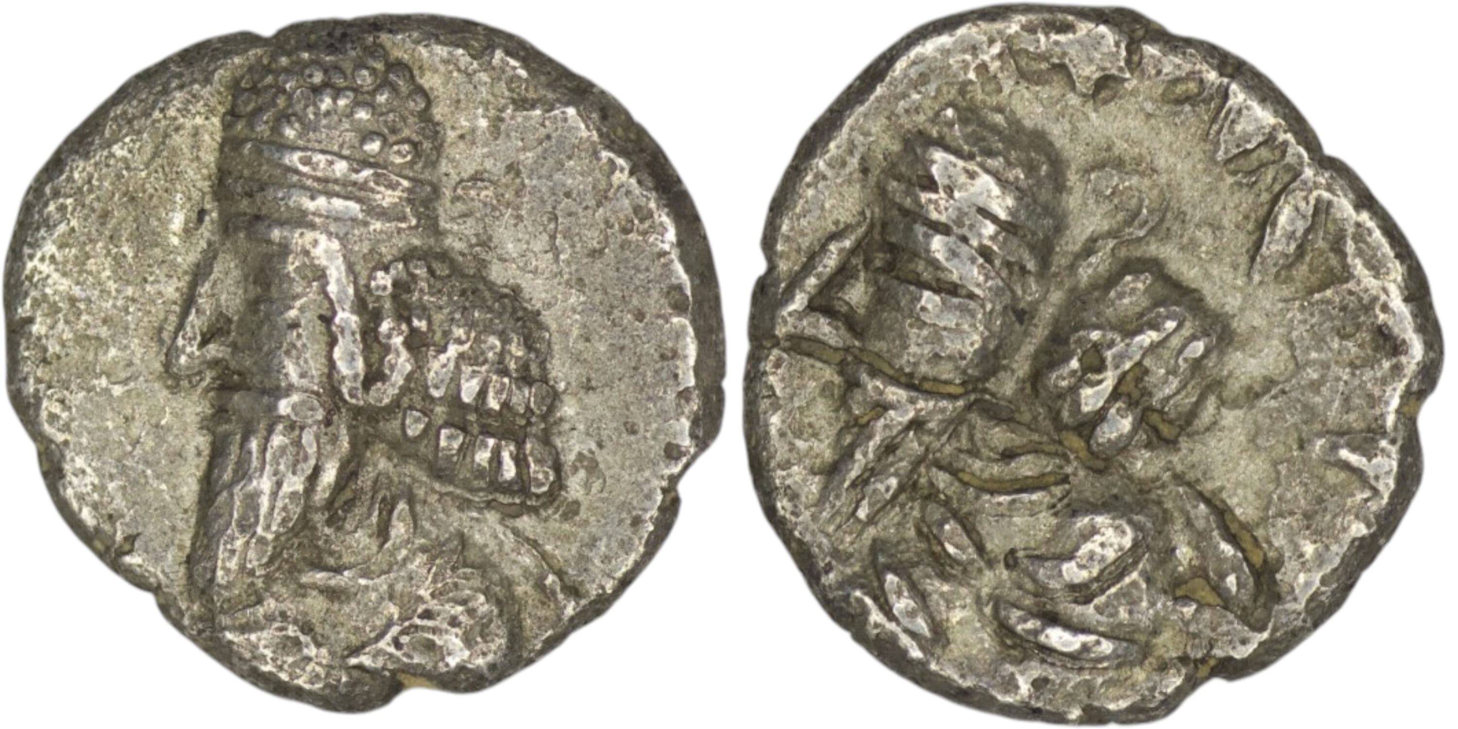 2489 Persis Kingdom. Napad II (AD 1st century). AR Obol