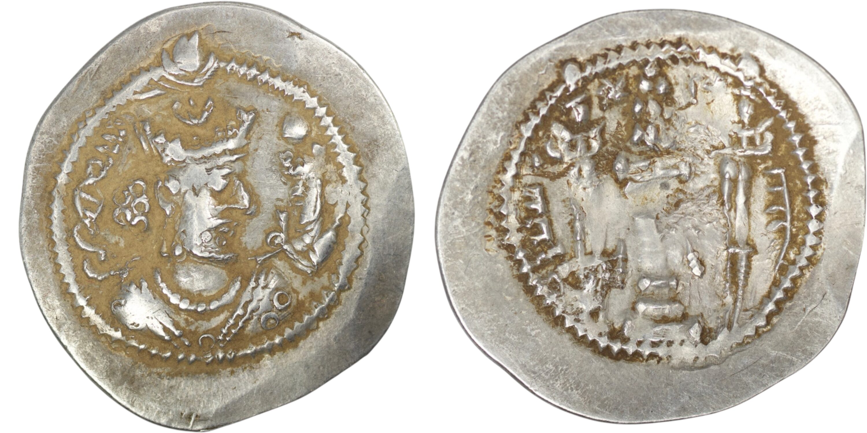 2496 Sasanian Empire. Jamasp (Zamasp) (AD 496-498). AR Drachm. LYW mint. Year 1