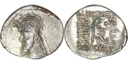 Parthian Empire. Sinatrukes (93- 69 BC). AR Drachm. Rhagae
