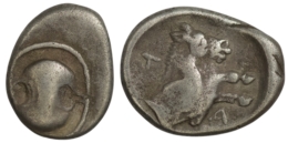 Tanagra. Boeotia. (387-374 BC). AR Obol