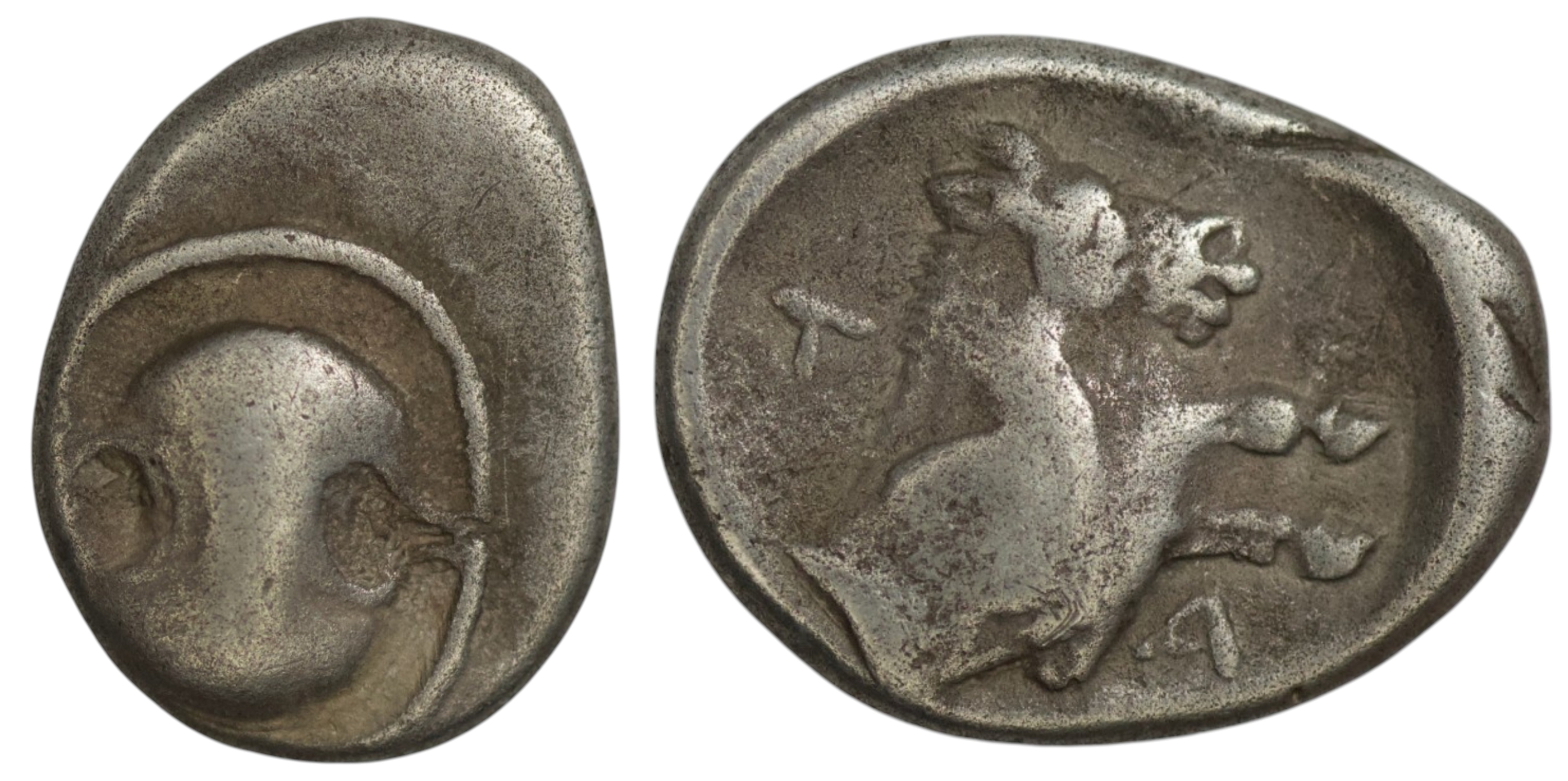 2592 Tanagra. Boeotia. (387-374 BC). AR Obol