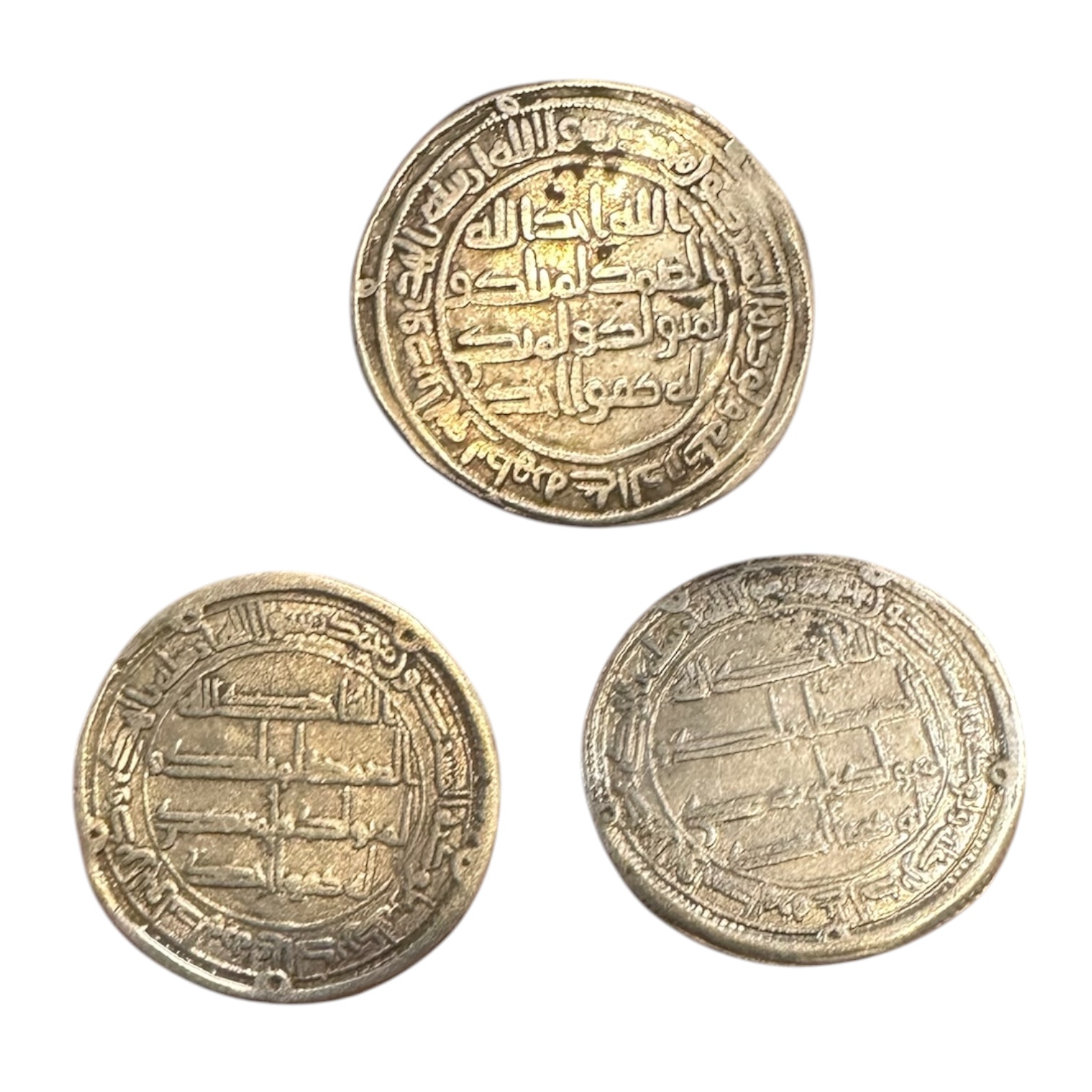 Umayyad Caliphate Lot of 3 Dirhams. Wasit