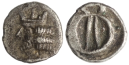 Persis Kingdom. Uncertain king (1st century AD). AR Obol. Istakhr (Persepolis)
