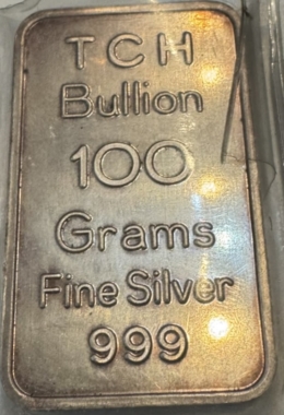 TCH 100g Silver Bullion .999